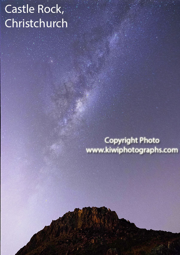 Castle Rock 5 stack Astrophotography Image